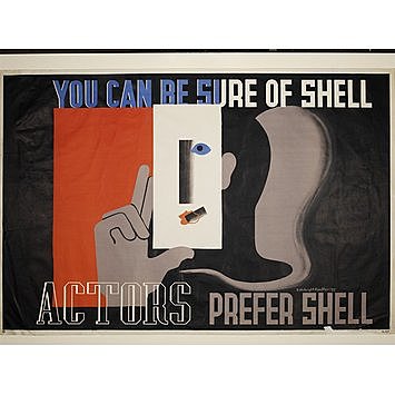 affiche "you can be sure of shell" Edward Mcknight