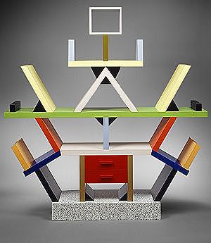 la bibliothèque Carlonb- Ettore Sottsass