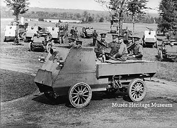 Invention of the Canadian motor machine gun brigade