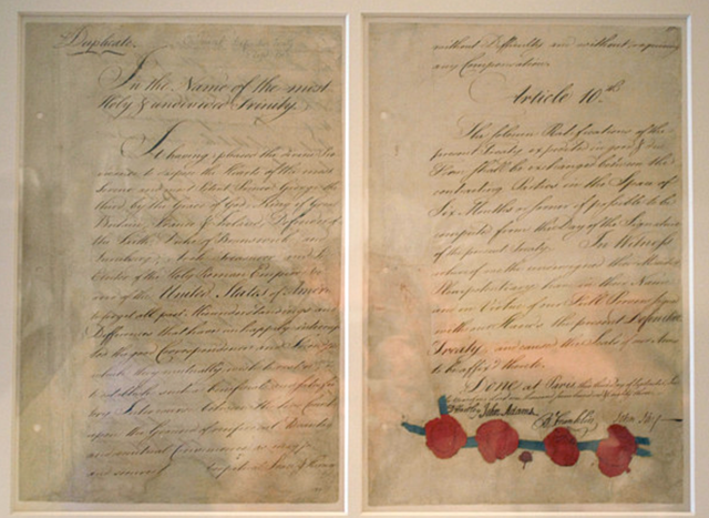 Signing of the Treaty of Paris