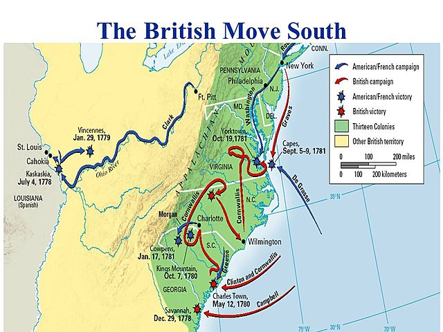 british move south