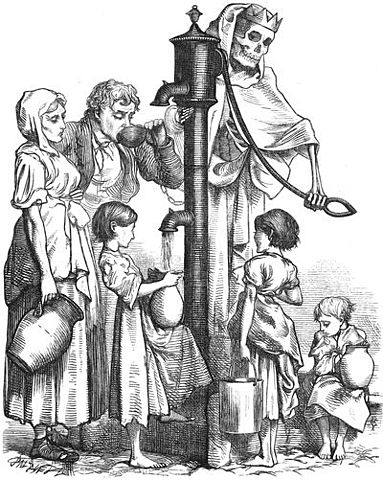 Cholera struck England killing 30,000 people