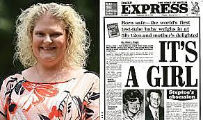 First test-tube baby is born in the U.K.