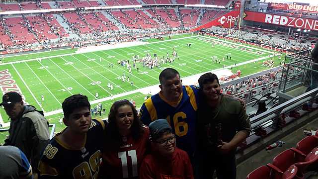 vi mi primer partido de nfl