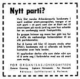 1961, Sosialistisk Folkeparti