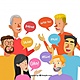 Gente hablando distintos idiomas diseno plano 23 2147864792