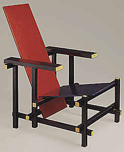 la chaise rouge et bleu Rietvield