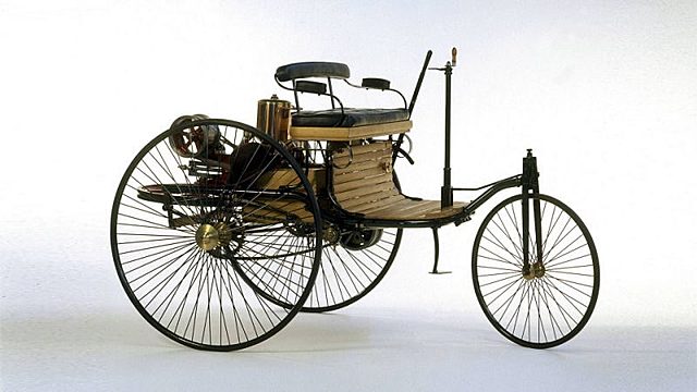 The first car was invented