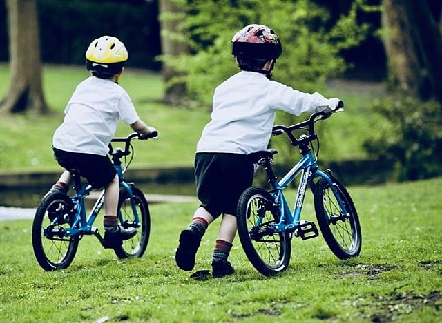 la caída de bicicleta