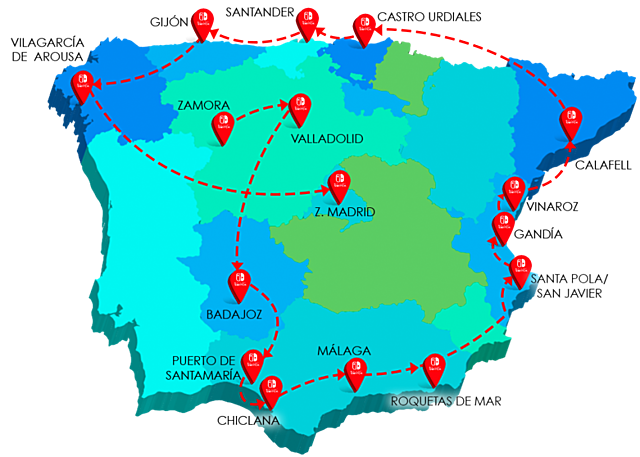 Viaje, Gira por Murcia, España