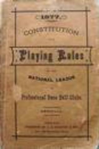 The rules of baseball were developed.