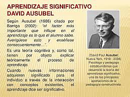 David Ausubel- Teoría Del Aprendizaje Significativo
