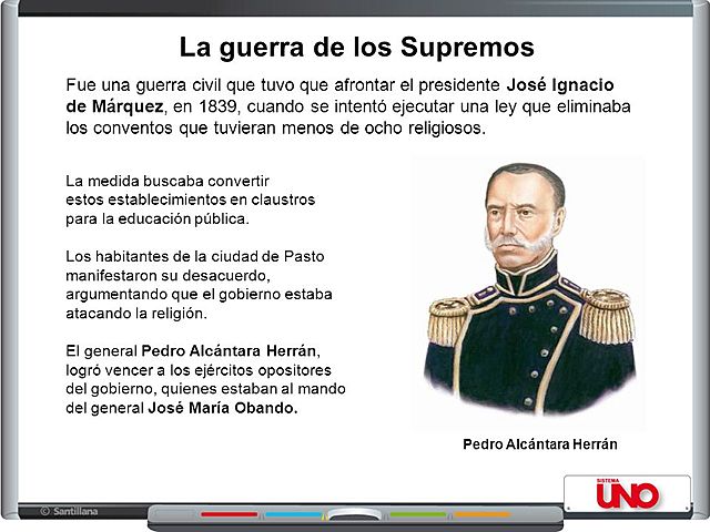 La guerra de los supremos o guerra de los conventos