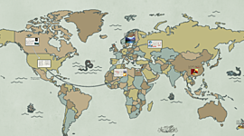 Timeline: Evolución histórica de las agencias de viajes en el mundo.