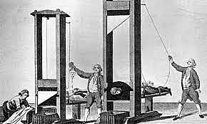 Kongen blir halshugget.