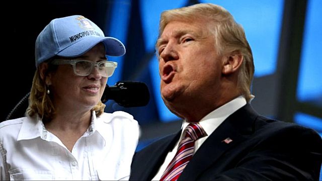 Trump and Puerto Rico Mayor