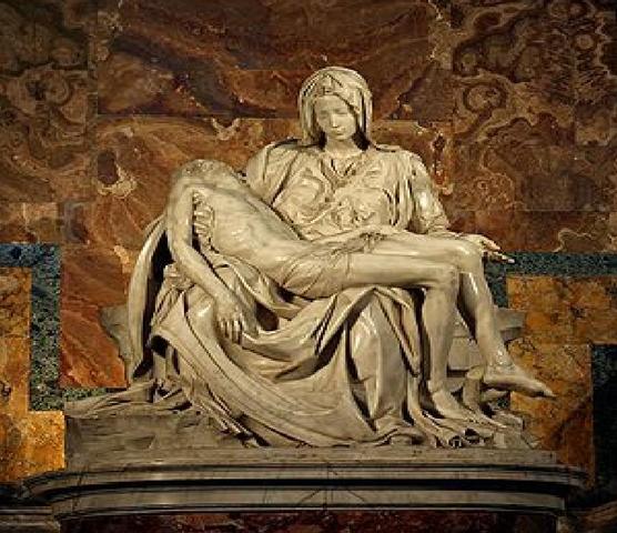 The Pietà is made from Michelangelo