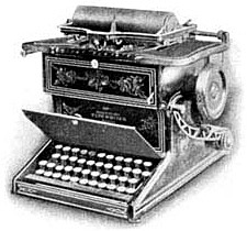 Invention de la machine a écrire