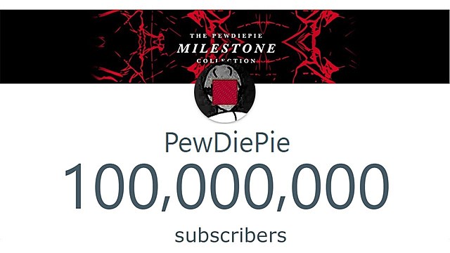 First individual creator to reach 100 million on Youtube