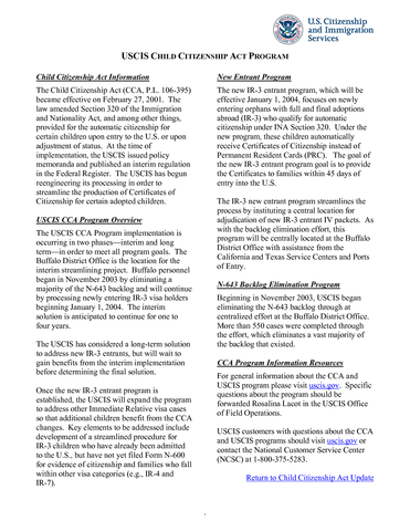 Child Citizenship Act of 2000