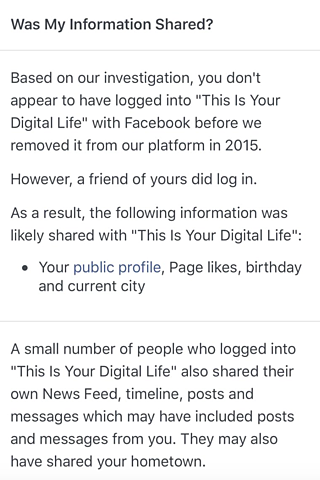 Los usuarios afectados por la violación de datos son notificados por Facebook.