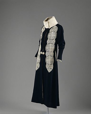 Manteau en laine, soie, cuir et fourure, Paul Poiret, 1919