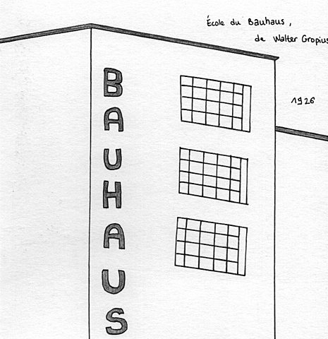 Croquis 2ème période BAUHAUS