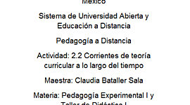 Timeline: Corrientes de teoría curricular a lo largo del tiempo