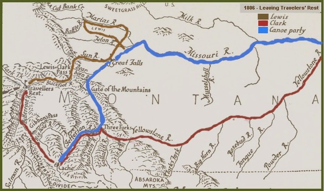 Lewis Splits Up To Explorer The Marias River