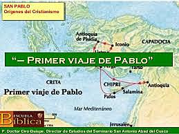 Primer viaje de Pablo 47 d.c