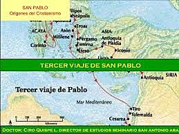 Tercer viaje de Pablo  año 53 al 56 d.c