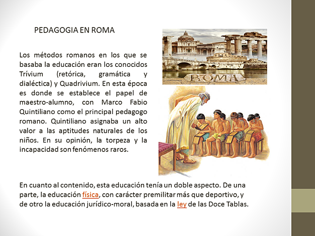 PEDAGOGÍA EN ROMA 234