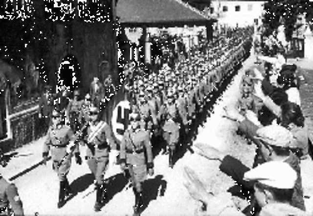 Hitler Sends Troops into Austria and Announces Anschluss