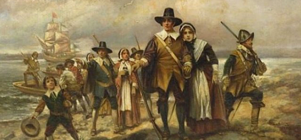 Pilgrims settle in Plymouth
