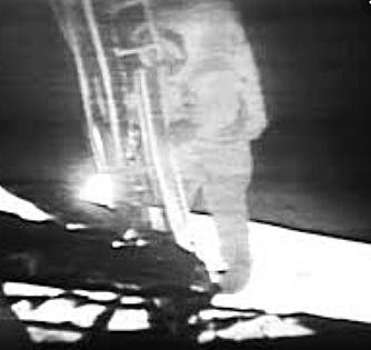 Neil Armstrong on TV in space