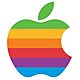 Apple logo rainbow