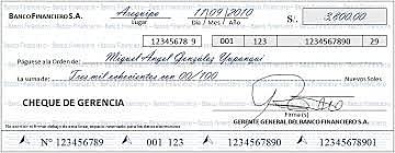 Más tarde los cheques