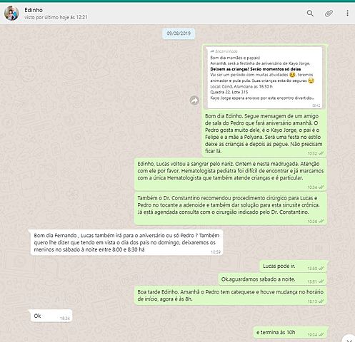 Visita quinzenal - final de semana (liminar)