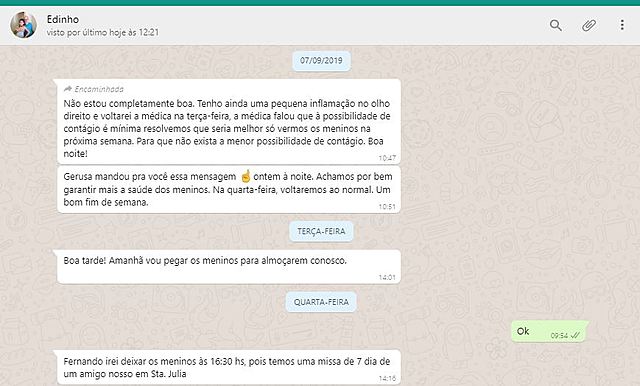 Avó informa a retomada das visitas