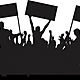 Political protest illustration