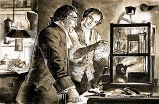 James Watt y su socio Matthew Boulton