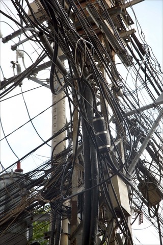 telephone through elsctric wires