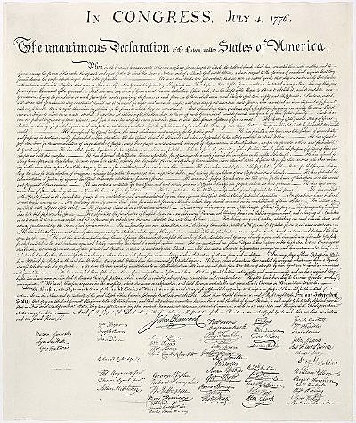 Adoption of the Declaration of Independence