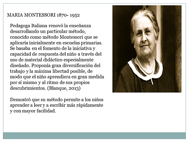 MARIA MONTESSORI