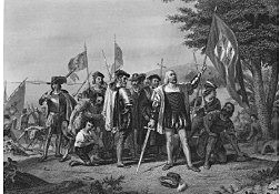 Columbus Lands On America