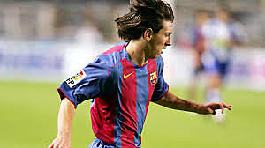 Messi first Match for Barcelona first team