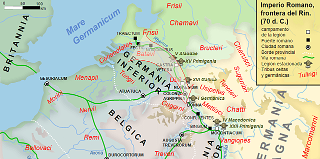 Coronación como gobernador de Germania Inferior