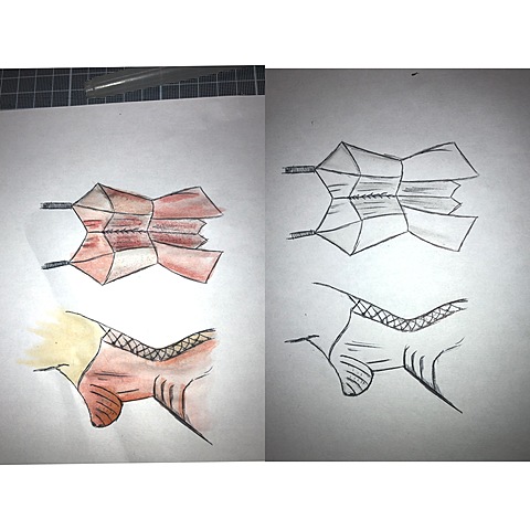 Bustier a bonnet comique (mode)