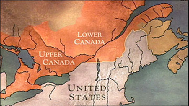 Upper and Lower Canada were united to the Province of Canada