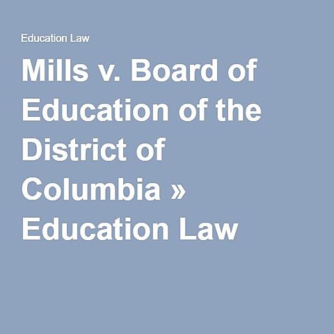 Mills V. Board of Education